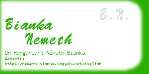 bianka nemeth business card